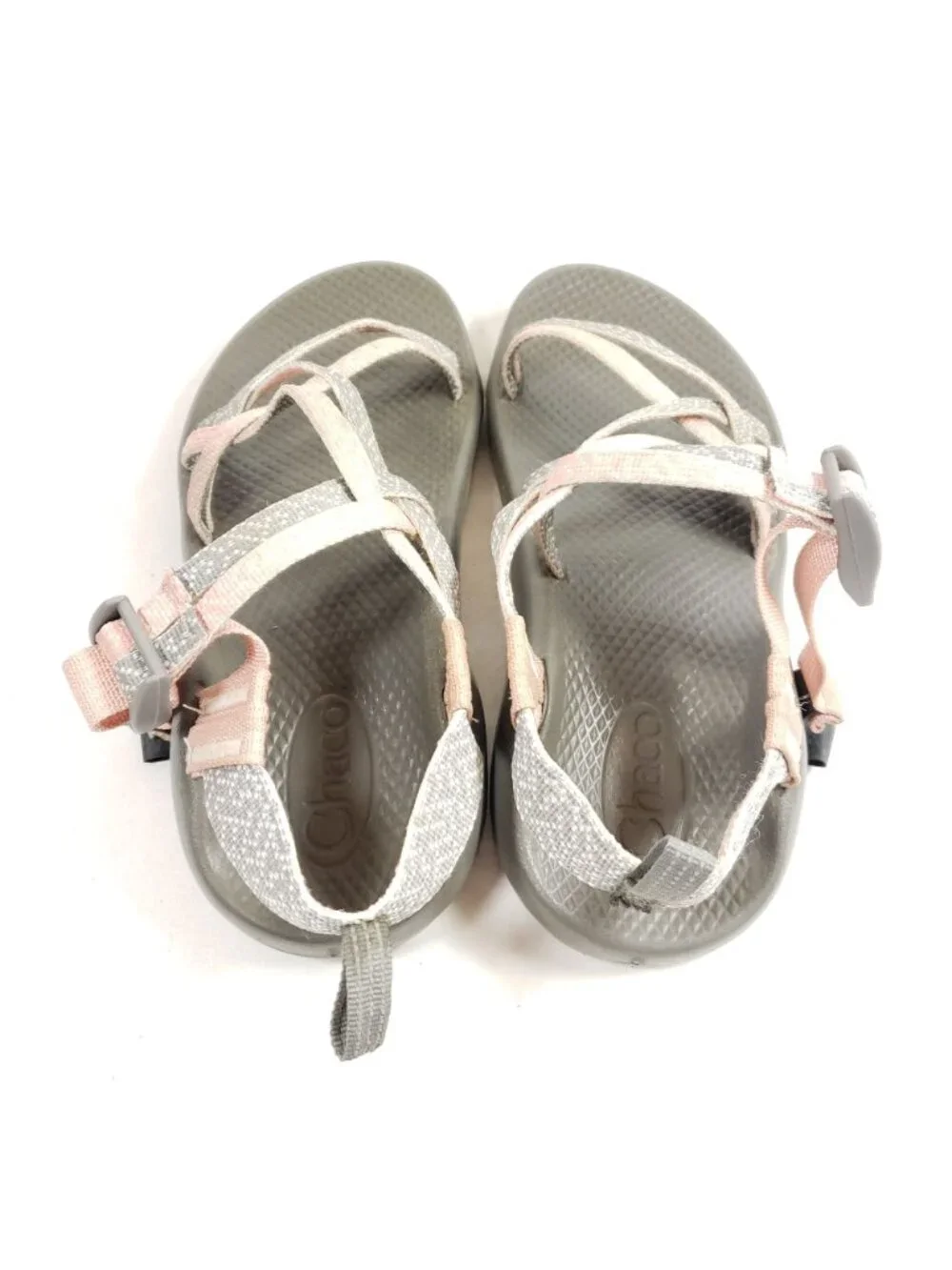 Chaco Big Kids Size 5 EcoTread Z/1 Sports Sandals Gray & Pink Durable